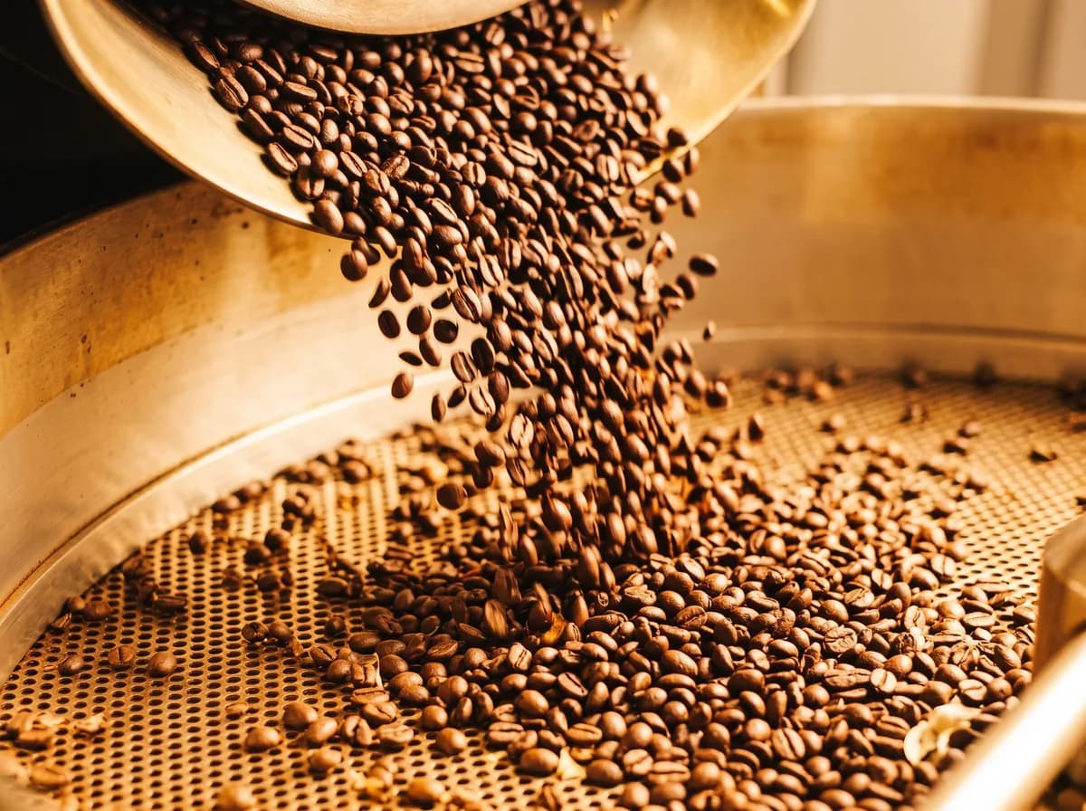 Las manos de un recolector mostrando cerezas rojas sobre su canasto
